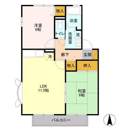 レジデンス大宮の物件間取画像